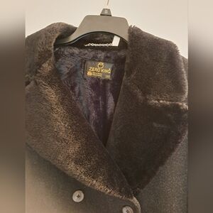 Zero King Black Faux Fur Coat